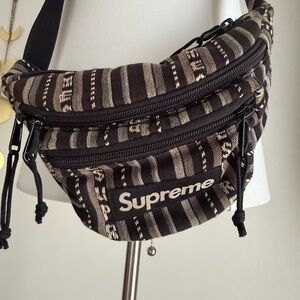 Supreme Striped Fanny Pack